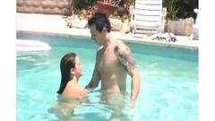 Brunette Cutie Poolside Blowjob Hardcore Sex Thumb