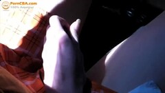 Blonde amateur babe sucks cock in car. Thumb