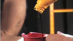 A nasty motor-oil enema and ass-fucking scene Thumb