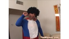 Crissy cums sucks the cum out of a super hero Thumb